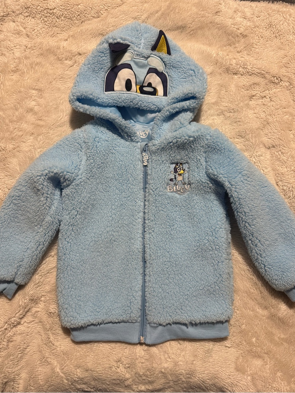 NWOT Kids Bluey Zip-Up Hoodie